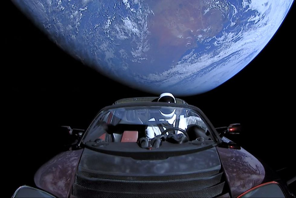 Elon Musk's Tesla Roadster Floating Through Space Has a Special Message for Whoever Finds It