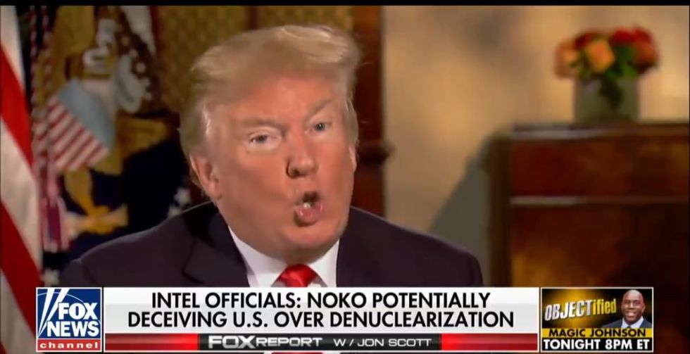 Donald Trump Calls Reports That North Korea Is Deceiving the U.S. 'Fake News' But Fox News Has the Receipts