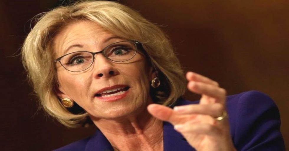 Betsy DeVos May Allow States to Use Taxpayer Money to Arm Teachers In Schools, and People Are Not OK