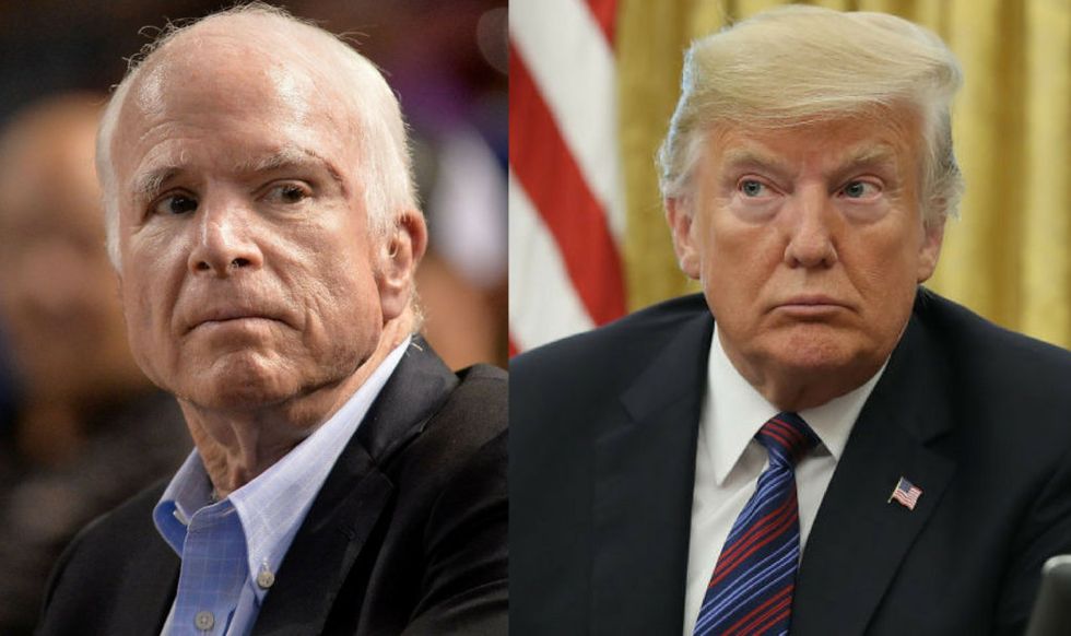 Donald Trump Just Caved to Pressure to Honor John McCain Appropriately, but Twitter Isn't Having It