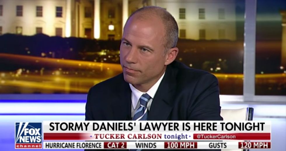 Michael Avenatti Is Calling Out Fox News For the Bonkers Chyron They Used to Describe Him During His Interview With Tucker Carlson