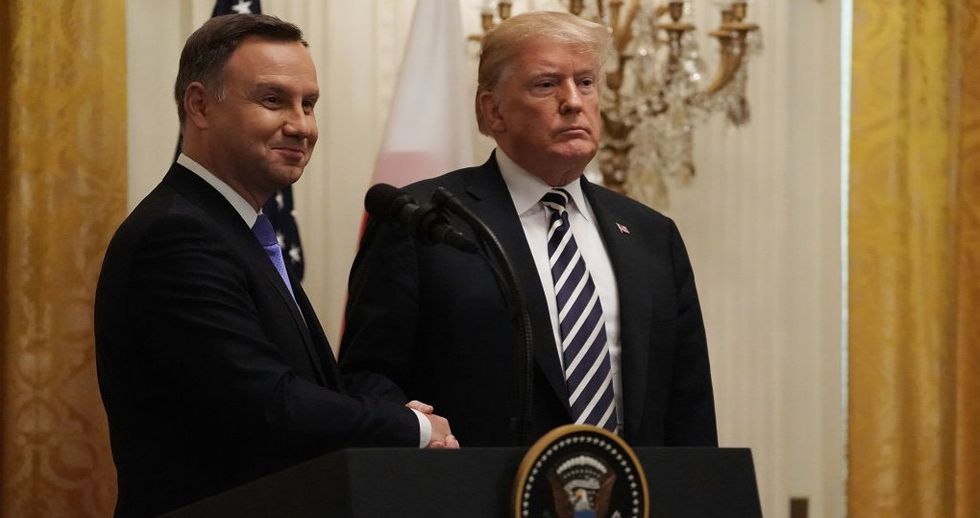 Polish President Took a Picture With Donald Trump in the Oval Office, Regretted It Almost Immediately
