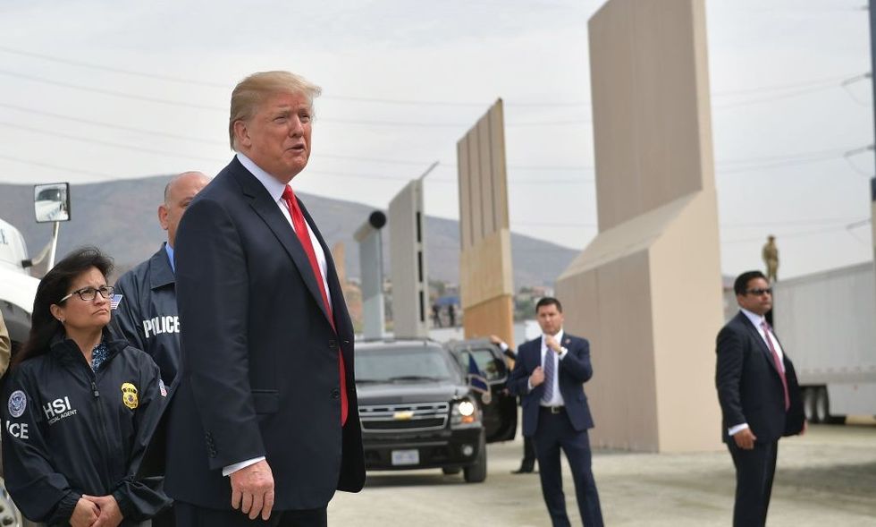 Donald Trump Keeps Tweeting His New Poetic Slogan for His Border Wall, and Now People Are Tweeting Him Some Rhymes of Their Own