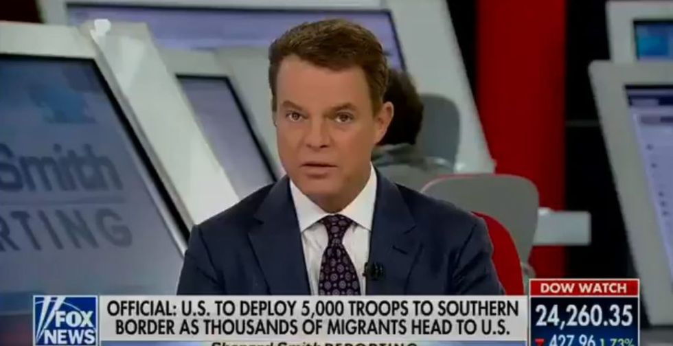 Shepard Smith Just Completely Shut Down Donald Trump's Fearmongering About the Migrant Caravan in 30 Seconds Live on Fox News