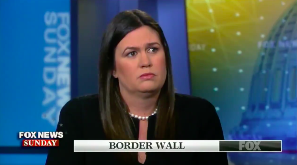 Sarah Sanders Just Went on Fox News to Try to Fearmonger About Terrorists Coming Over the Border, and Chris Wallace Used Her Own Statistic Against Her