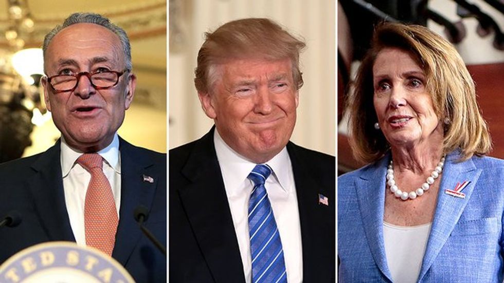 Donald Trump's 2020 Campaign Is Now Urging Supporters to Pay to Send Bricks to Nancy Pelosi and Chuck Schumer, and Wait, Is That a Threat?