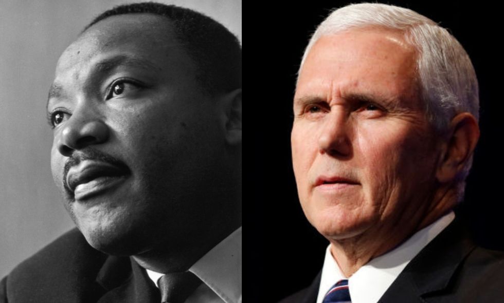 Mike Pence Tried to Compare Donald Trump's Fight for a Border Wall With Martin Luther King, Jr., and King's Son Had the Perfect Response