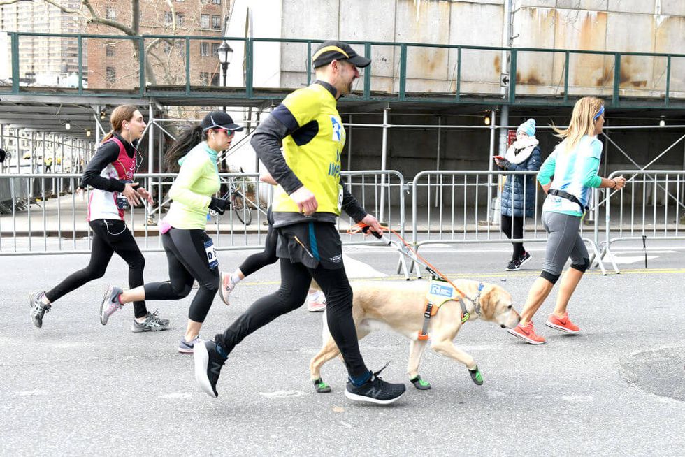 A Blind Runner Just Made History by Finishing the NYC Half Marathon With Only the Help of Three Adorable Friends