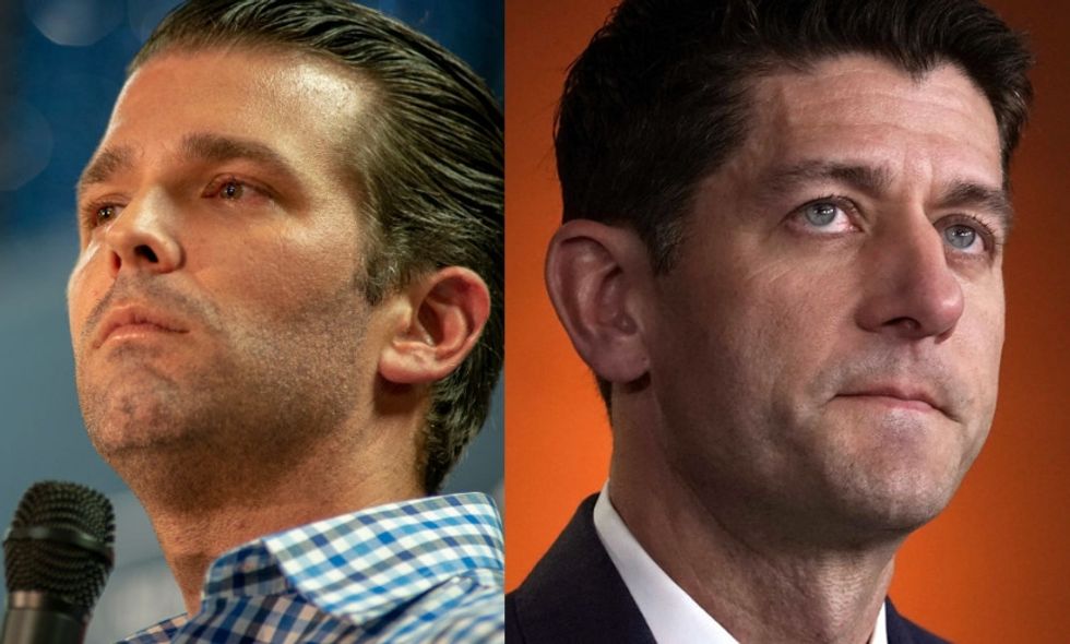 Paul Ryan Just Warned How Donald Trump Could Lose the 2020 Election, and Don Jr. Is Not Having It...At All
