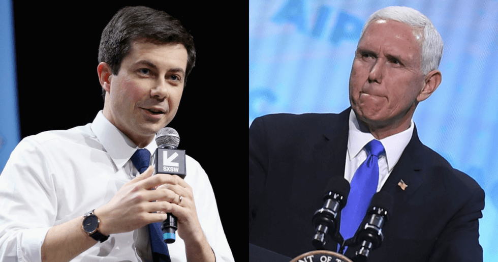 Pete Buttigieg Just Ripped Mike Pence to Shreds Over the Rise of White Nationalism During the Trump-Pence Administration