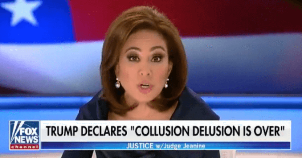Jeanine Pirro Returned to Fox News By Calling for Consequences for 'Traitorous, Treasonous' Trump Critics