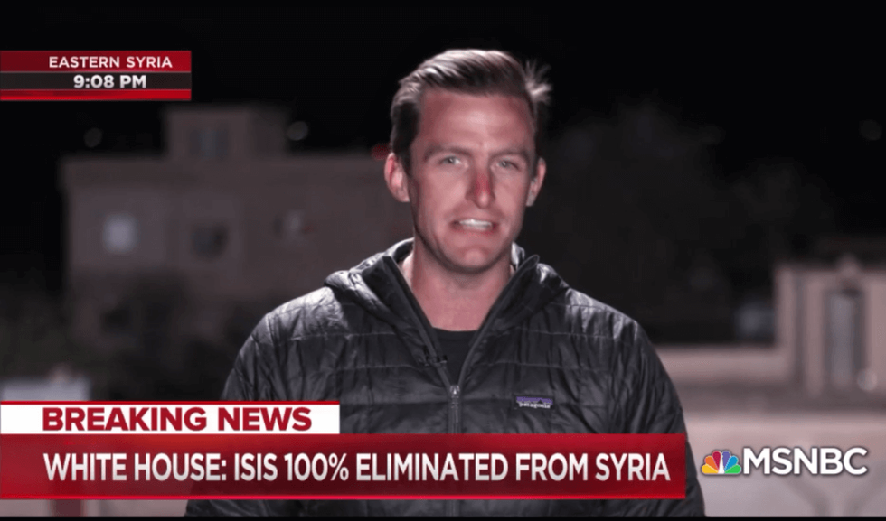 The White House Announced that ISIS Territory in Syria was 100 Percent Eliminated, but Reporters on the Ground are Saying Something Different