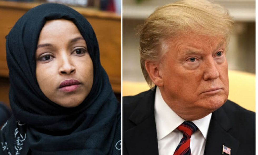 Trump Wondered What Would Happen if He Said Anything Insensitive About the Jewish People and Ilhan Omar Immediately Brought the Receipts