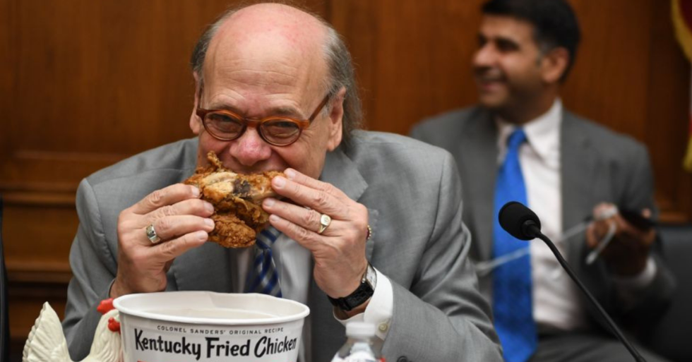 Democratic Congressman Just Ate KFC During a Congressional Hearing to Make a Point About Trump's Attorney General