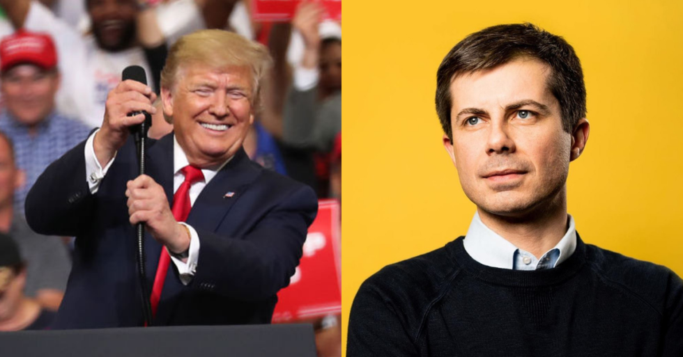Pete Buttigieg Just Savagely Dismissed Donald Trump's Criticism of Him at His Campaign Rally, and People Are Loving It