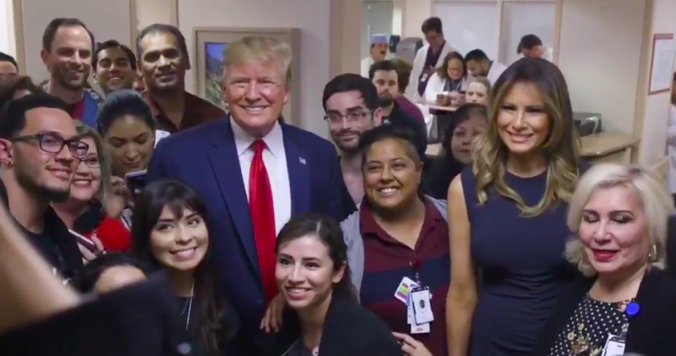 Donald Trump Somehow Made His Visits to El Paso and Dayton All About Him in This Over the Top Campaign Style Video, Because of Course He Did