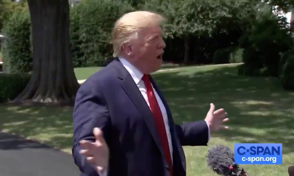Donald Trump Just Looked Up to the Sky and Declared Himself 'the Chosen One' When Discussing His Trade War