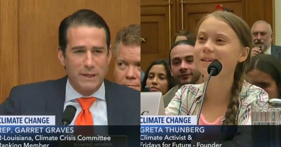 Greta Thunberg Schools Republican Congressman on Climate Change Mitigation By Turning His Own Words Against Him