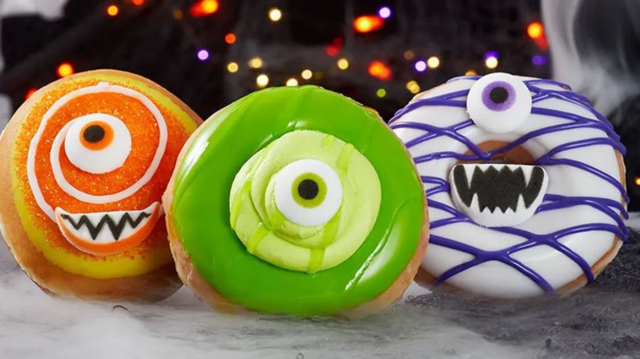 Go to Krispy Kreme in costume on Halloween and get a free doughnut