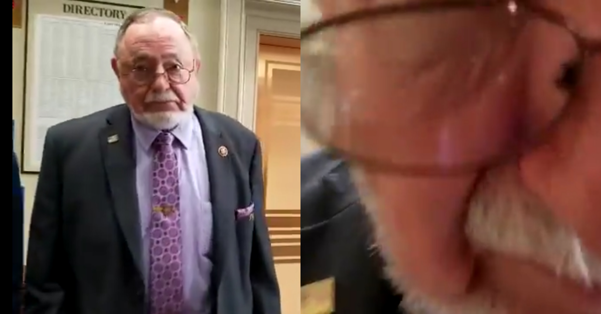 GOP Congressman Head-Butts Camera Instead Of Answering Question About Foreign Election Interference