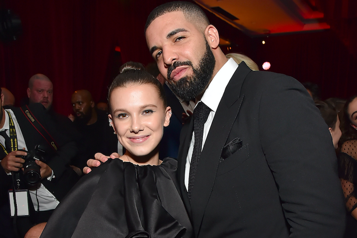 Drake with Millie Bobby Brown