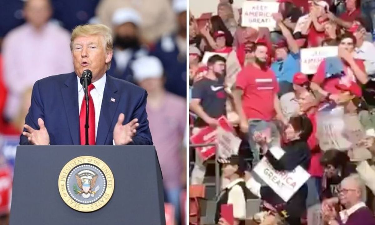 Supporters Were Filmed Leaving Trump's Louisiana Rally In Droves During His Speech