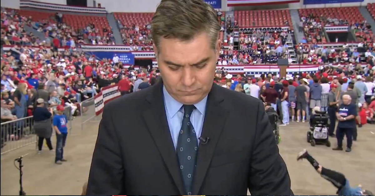 Kid Becomes Viral Sensation For Doing The Worm Behind CNN's Jim Acosta During Trump Rally