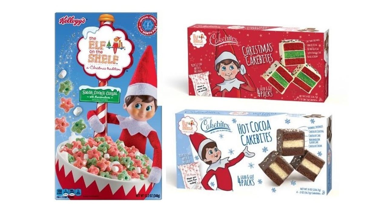 'Elf on the Shelf' cereal and snack cakes are here for the holidays