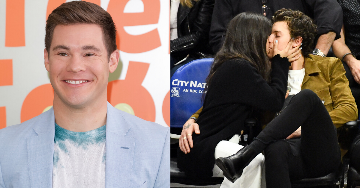 Adam Devine Trolls Shawn Mendes And Camila Cabello's Intense Courtside PDA With A Weirdly Similar Photo