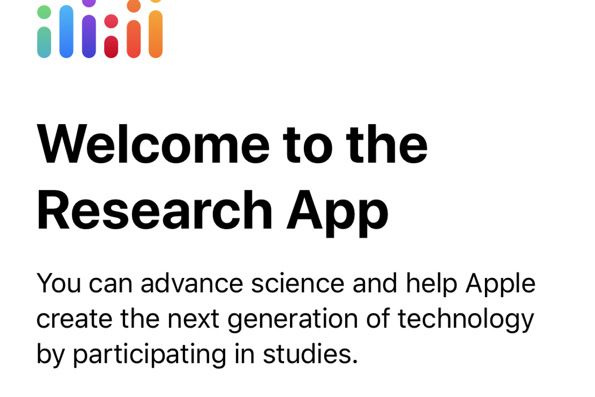 The Apple Research App logo