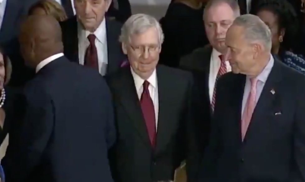 People Are Relating Hard to Pallbearer at Elijah Cummings's Funeral Who Refused to Shake Mitch McConnell's Hand