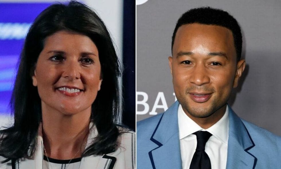John Legend Perfectly Shamed Nikki Haley After She Said Impeachment Is 'Like the Death Penalty' for Trump
