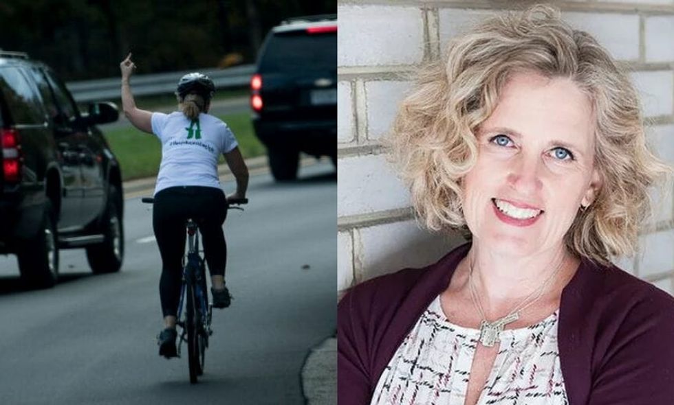 The Woman Who Was Fired for Flipping Off Donald Trump's Motorcade on Her Bike Just Won Election in Virginia