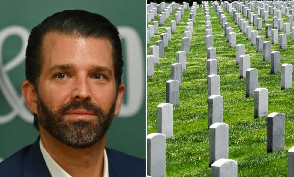 Don Jr. Said a Visit to Arlington Cemetery Made Him Think About His Family's Business Sacrifices, and Veterans Are Firing Back