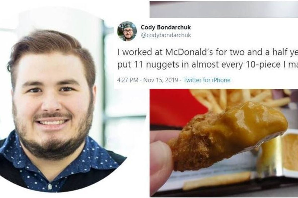 Former McDonald's employee admits to giving everyone an extra nugget and now he's a hero