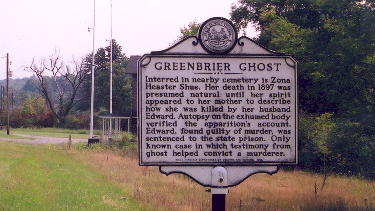 The tale of a ghost that helped convict a murderer is a West Virginia legend