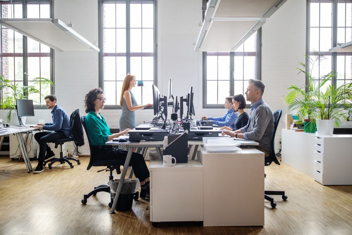 Stock image of an office