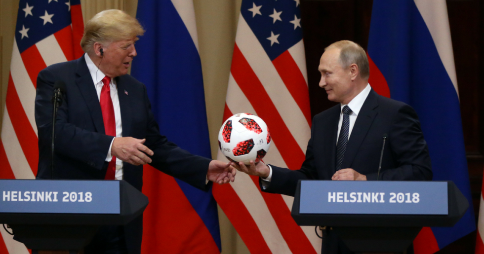 It Turns Out the Soccer Ball Putin Gave Trump in Helsinki Last Week May Have Had a Transmitter Chip In It After All