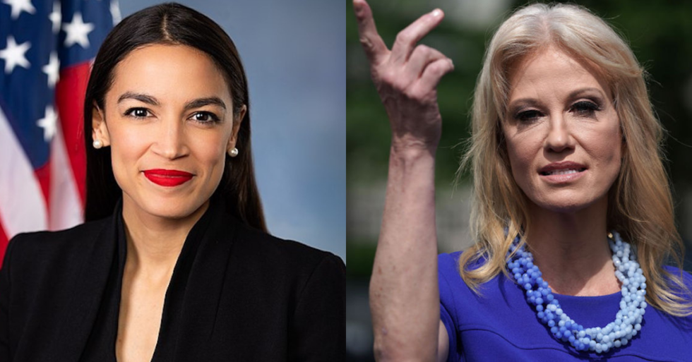 AOC Just Eviscerated Kellyanne Conway After She Questioned AOC's Claims About Conditions at the Migrant Detention Facility She Visited