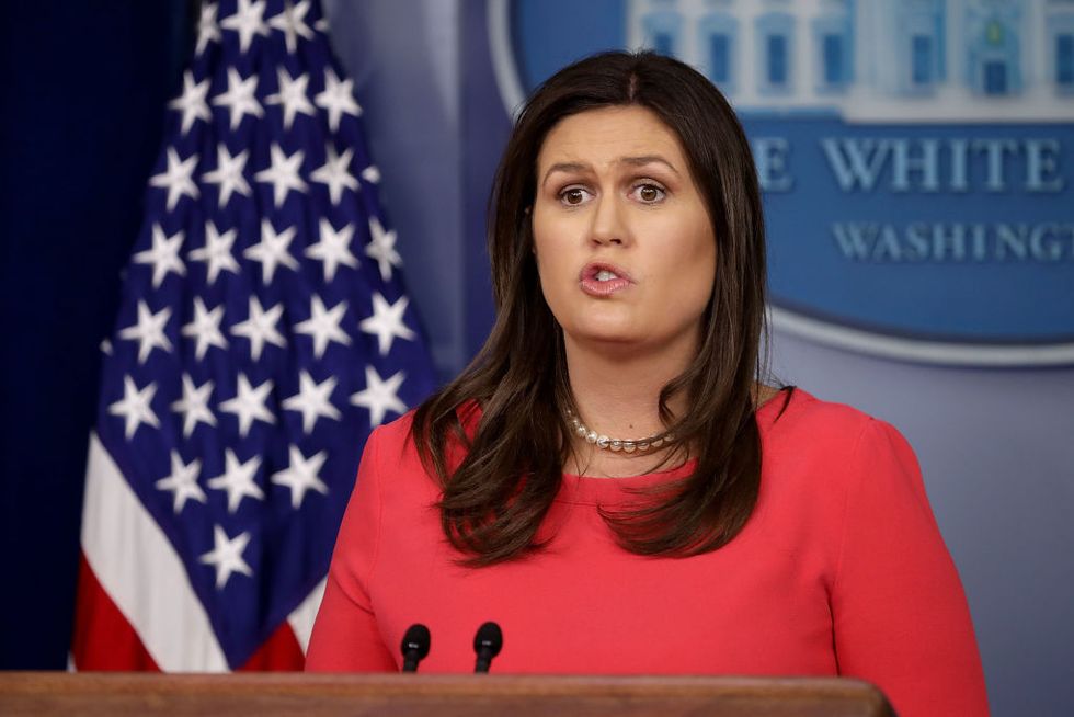Sarah Sanders Just Tweeted a Bonkers Attack on Democrats Over Immigration and People Don't Even Know Where to Start