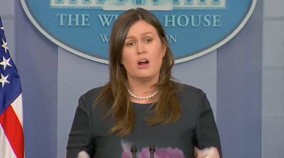 Sarah Sanders Just Defended Donald Trump's Claim That You Use an ID at the Grocery Store, and It's Classic Sarah Sanders
