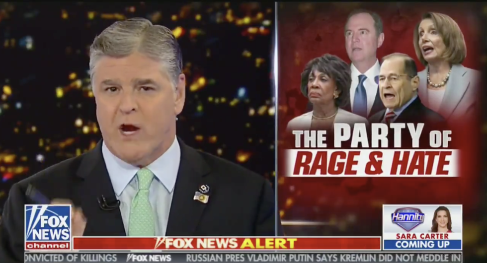 Sean Hannity Is Getting Dragged for His Painfully Tone Deaf Reaction to Pelosi Wanting Trump 'Locked Up'