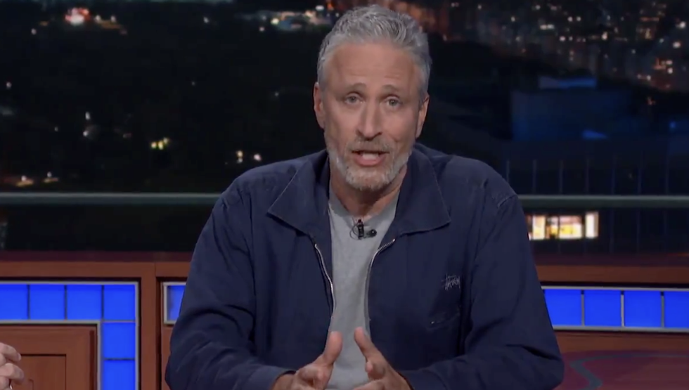 Jon Stewart Just Epically Shamed Mitch McConnell For Calling Him 'Bent Out of Shape' Over the 9/11 Health Funding Bill