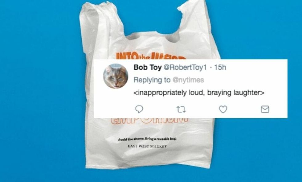 This Grocery Store's Hilarious Plastic Bags Will Make You Think Twice About Using Plastic Bags