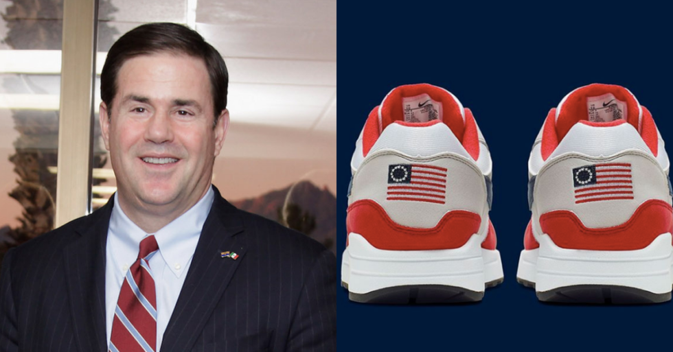 Arizona's GOP Governor Is Punishing Nike After News Broke That They Canceled a Planned Betsy Ross Flag Sneaker