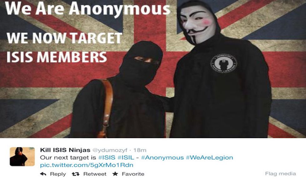 Anonymous Strikes ISIS Twitter Feed, Floods It With Gay Porn
