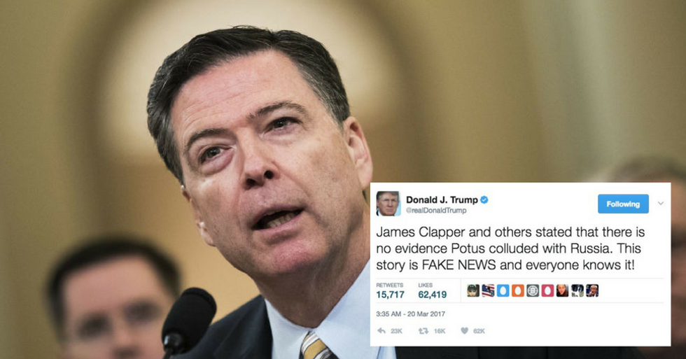 Trump's Tweets Before and During the Comey Hearing Didn't Hold Up Well