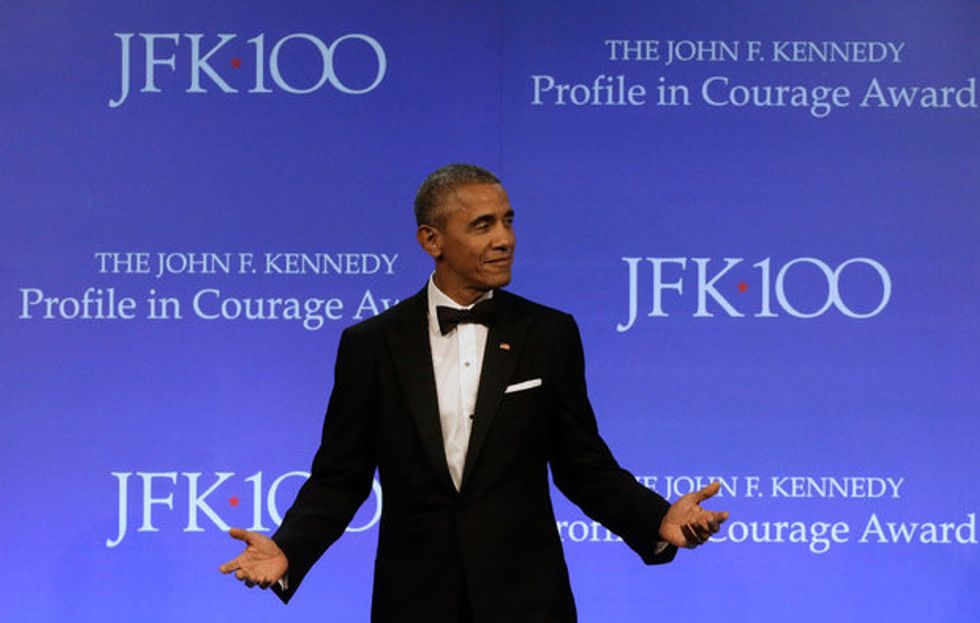 Obama JFK Courage Award Speech Minces Few Words