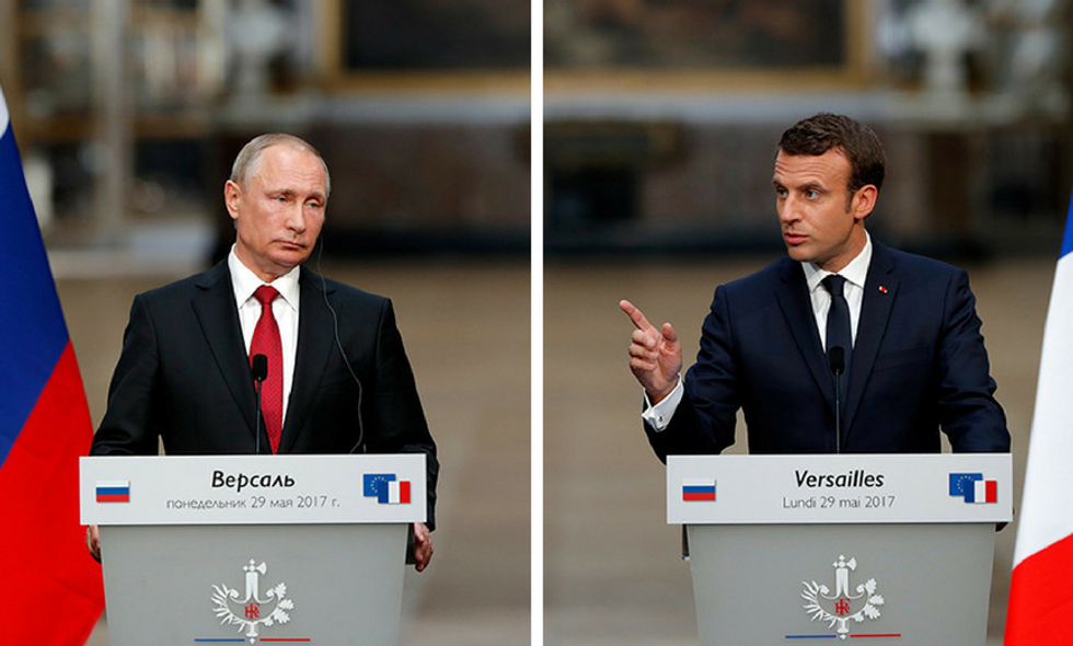 Macron Publicly Humiliates Putin With Blunt, Searing Take Down