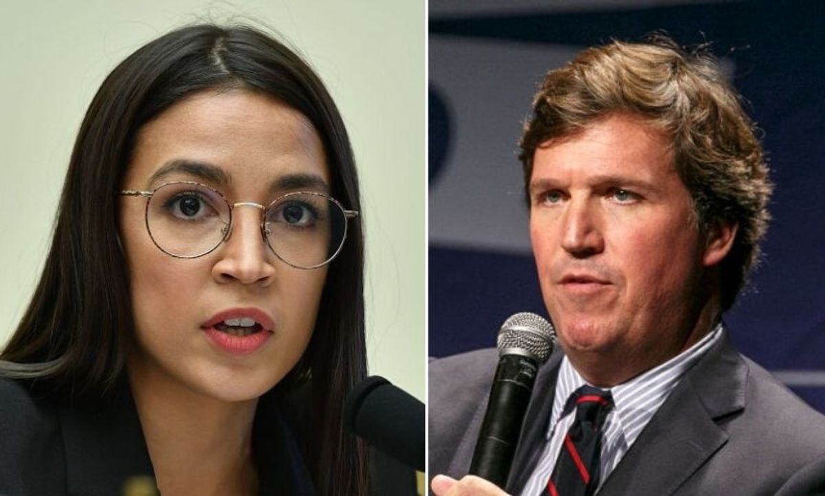 AOC Slams Tucker Carlson For 'Racist Trope' After He Said Her District Is Filled With Garbage And Illegal Immigrants
